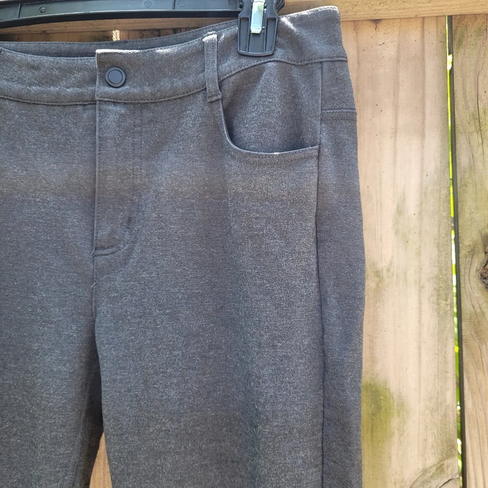 Athleta Avenue Ponte Skinny‎ Knit Pants Charcoal Gray Size 8